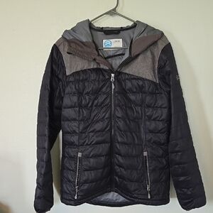 Sync Black Puffer Coat Size Large